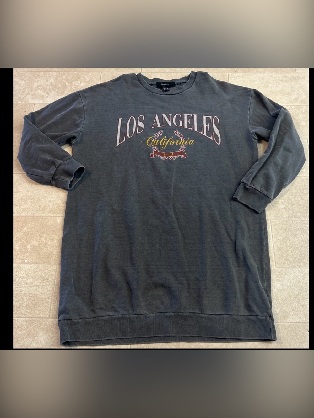 Forever 21+ Women Size OX Los Angeles California Long Sleeve Sweatshirt plus